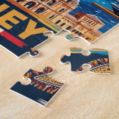 シドニモダンードオーストラリア旅行芸術ヴィンテージ ジグソーパズル (側面)