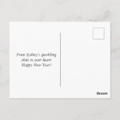 シドニーで新年の花火を楽しむ ポストカード (裏面)