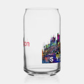 シドニーのグラフィティとモノグラム ガラス缶 (右)