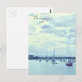 シドニーのシーンヨットオンハーバードラモイン ポストカード (正面/裏面)