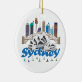 シドニーのスカイライン セラミックオーナメント (右)