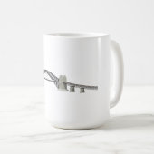 シドニーのハーバーブリッジ: 3Dモデル: コーヒーマグカップ (正面右)