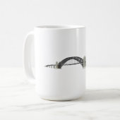 シドニーのハーバーブリッジ: 3Dモデル: コーヒーマグカップ (正面左)