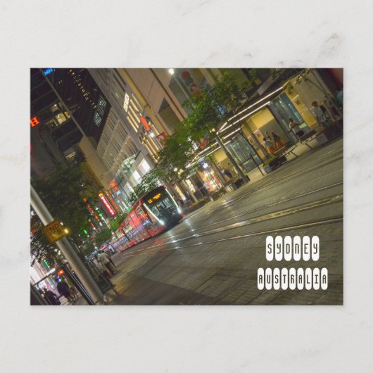 シドニーの夜 ポストカード (正面)