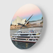 シドニーの時計の日没 ラージ壁時計 (傾斜)