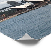 シドニーの港湾樹木 ポスター (角)