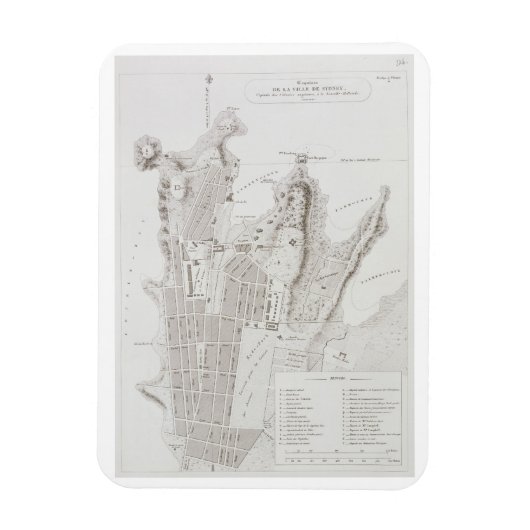 シドニーの町の計画、'Voyage Autour duから マグネット (縦)