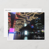 シドニーの鮮やかなライトパス ポストカード (正面/裏面)