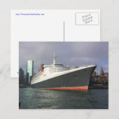 シドニーのQE2 ポストカード (正面/裏面)