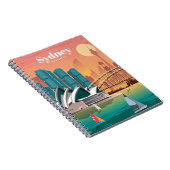 シドニーへの旅行アート旅行オーストラリア ノートブック (右側)