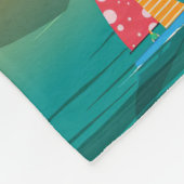 シドニーへの旅行アート旅行オーストラリア フリースブランケット (角)