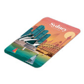 シドニーへの旅行アート旅行オーストラリア マグネット (左側)