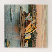 シドニーオペラハウスの日没 – 20x20 - 676個 ジグソーパズル (横)