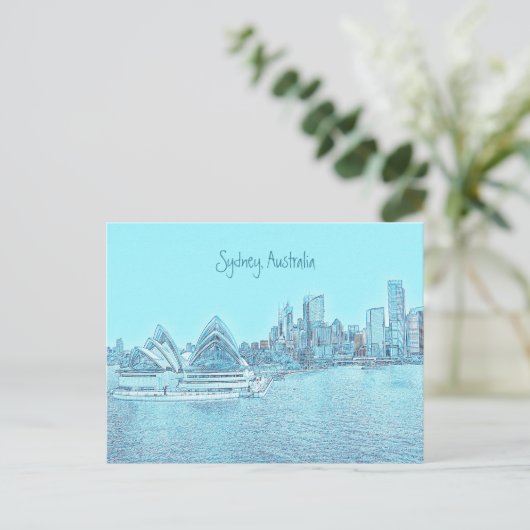 シドニーオペラハウスはがき ポストカード (スタンド正面)