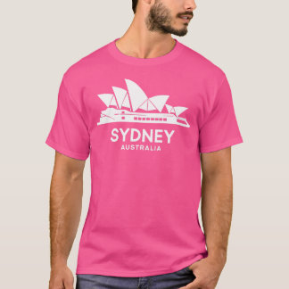 シドニーオペラハウスアイコニックオーストラリアランドマーキングシダン Tシャツ