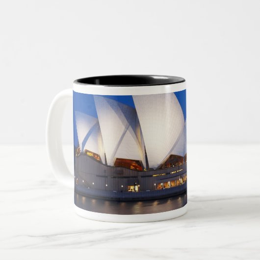 シドニーオペラハウスアットナイトシドニーニューサウス ツートーンマグカップ (正面左)