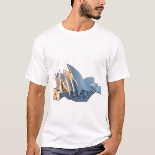 シドニーオペラハウスインレースパターン Tシャツ (正面)