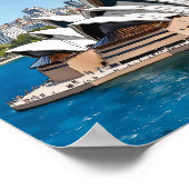 シドニーオペラハウスオーストラリアウォーター色 ポスター (角)