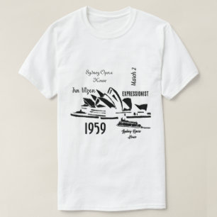 シドニーオペラハウスオーストラリアエレガントお土産メンズ Tシャツ