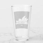 シドニーオペラハウスオーストラリアスケッチスケッチフード付きスウェットシャツ タンブラーグラス (裏面)