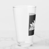 シドニーオペラハウスオーストラリアスケッチスケッチフード付きスウェットシャツ タンブラーグラス (右)