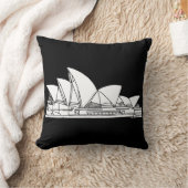 シドニーオペラハウスオーストラリアスケッチスケッチ クッション (ブランケット)