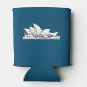 シドニーオペラハウスオーストラリアスケッチスケッチ 缶クーラー (裏面)