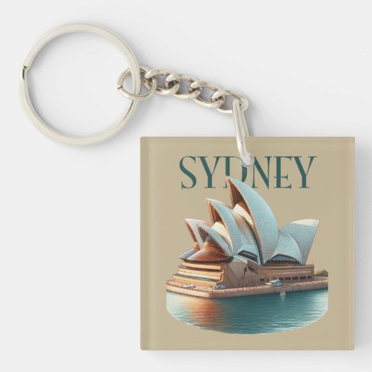 シドニーオペラハウスオーストラリア キーホルダー (正面)
