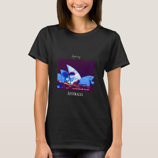 シドニーオペラハウスカラフル Tシャツ (正面)