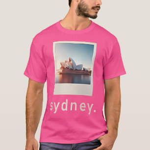 シドニーオペラハウスレトロ写真 Tシャツ