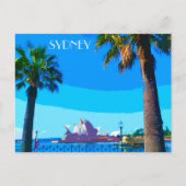 シドニーオペラハウスヴィンテージトラベルアートポストカード ポストカード (正面)