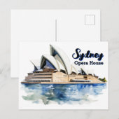 シドニーオペラハウス：アイコニックエレガンスバイザハーバー シーズンポストカード (正面/裏面)