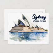 シドニーオペラハウス:アイコニックエレガンスバイザハーバー ポストカード (正面/裏面)