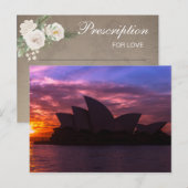 シドニーオペラハウス ブライダルシャワー ゲーム ポストカード (正面/裏面)