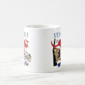 シドニーオーストラリアのかわいいおもしろい旅行記念品 コーヒーマグカップ (中央)
