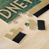 シドニーオーストラリアのヴィンテージ旅行 ジグソーパズル (側面)