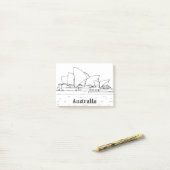 シドニーオーストラリアアートバケーションスケッチバケーションアート ポストイット (デスク上)