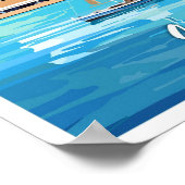 シドニーオーストラリアアートヴィンテージトラベルイラストレーション ポスター (角)