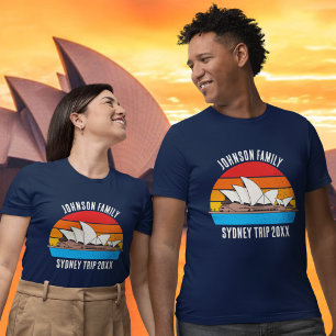 シドニーオーストラリアオペラハウスカスタムファミリートリップ Tシャツ