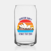 シドニーオーストラリアオペラハウスパーソナライズされた ガラス缶 (正面)
