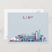 シドニーオーストラリアシティスカイライン ポストカード (正面/裏面)