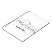 シドニーオーストラリアスケッチバケーションアートトラ ノートブック (左側)