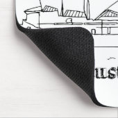 シドニーオーストラリアスケッチバケーションアートトラ マウスパッド (コーナー)