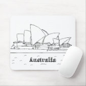 シドニーオーストラリアスケッチバケーションアートトラ マウスパッド (マウス)