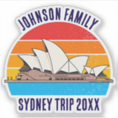 シドニーオーストラリアトリップオペラハウスカスタムノートパソコン シール (正面)