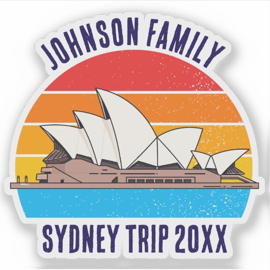 シドニーオーストラリアトリップオペラハウスカスタムノートパソコン シール (正面)