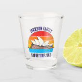 シドニーオーストラリアトリップオペラハカスタマイズウス ショットグラス (正面)