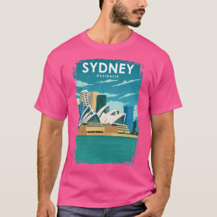 シドニーオーストラリアミニマルヴィンテージオプラハウストラーブ Tシャツ