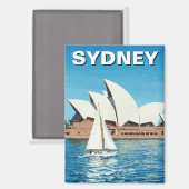 シドニーオーストラリア旅行でのセーリング マグネット (正面/裏面)