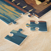 シドニーオーストラリア旅行アートヴィンテージ ジグソーパズル (側面)